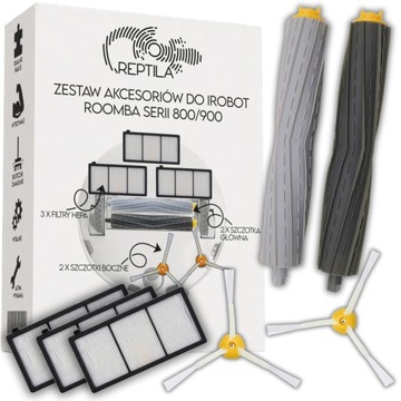 Zestaw akcesoriów do iRobot Roomba 800 900 980 SZCZOTKI FILTRY ROLKI