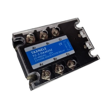 Przekaźnik stycznik DC-AC SSR (3 x 25A) 3 Fazowy