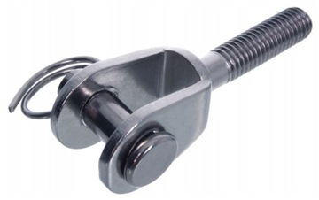 KOCÓWKA WIDEŁKOWA NIERDZEWNA Z GWINTEM M8 x 25mm