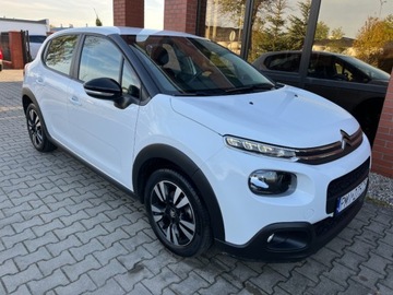 Citroen C3 III Hatchback 1.2 PureTech 82KM 2019 Citroen C3 1.2 benzyna 83 KM LED alufelgi tempomat zarej w PL zadbany, zdjęcie 1