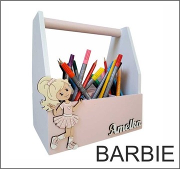 Органайзер, подставка для мелков, 100% ДЕРЕВО, имя