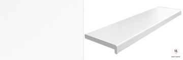 Parapet PCV komorowy kolor BIAŁY szer.40cm
