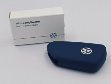 ЧЕХОЛ ДЛЯ КЛЮЧЕЙ ASO VW ТЕМНО-СИНИЙ СИЛИКОНОВЫЙ С ЛОГОТИПОМ VW