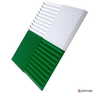 Płyty akustyczne 50x50x5cm pianki wygłuszające kliny redukcja pogłos echo