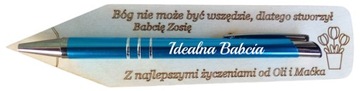 Dzień Babci i Dziadka Zakładka z Długopisem Grawer
