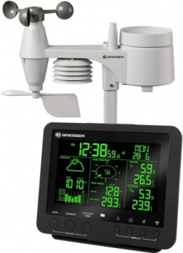 Метеостанция Bresser 5-в-1 с цветным дисплеем, черная