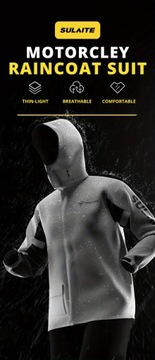 Мужской мотоциклетный плащ, мотоциклетный дождевик, мото плащ, дождевик, куртка
