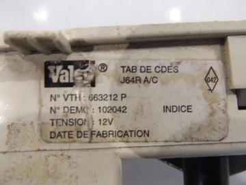 MEGANE I PANEL VENTILACE KLIMATIZACE