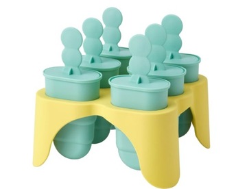 IKEA UPPFYLLD - foremka do lodów turkusowy/żółty
