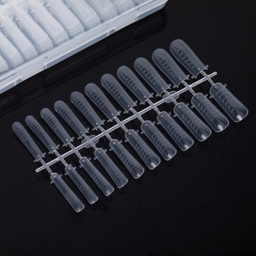 220x Szablon Górna Forma Do Przedłużania Paznokci MOLLYLAC DualForm Kwadrat