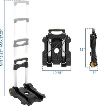 СКЛАДНАЯ ТЕЛЕЖКА ДЛЯ ТРАНСПОРТИРОВКИ + БИТАЯ СУМКА