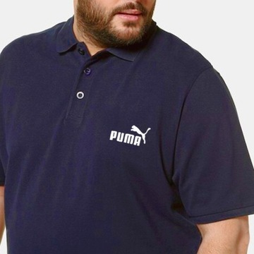 Puma koszulka polo polówka granat plus size 851759 06 5XL