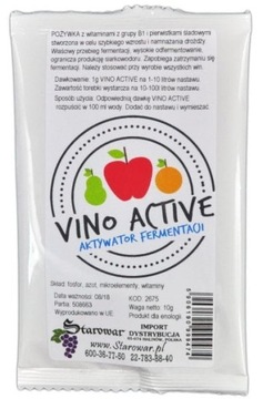 VINO ACTIVE 10g pożywka do drożdży AKTYWATOR WINA