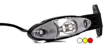 LAMPA OBRYSOWA PRZYCZEPA AUTO LAWETA LED FT-038 II BIAŁA ŻÓŁTA CZERWONA