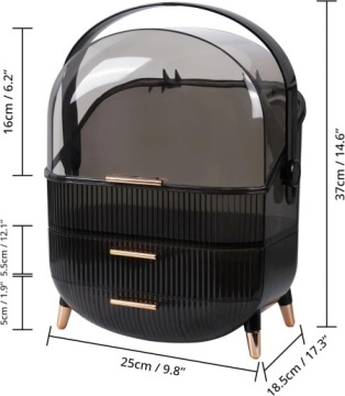 Коробочка-органайзер XL для косметики, украшений, многоуровневые пазы