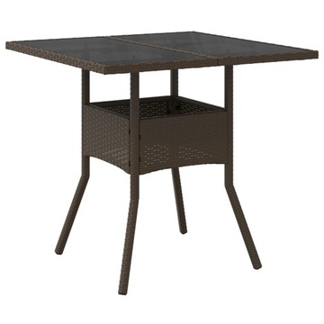 STOLIK OGRODOWY KAWOWY NA TARAS BALKON OGRÓD MEBLE OGRODOWE 80x80x75 cm