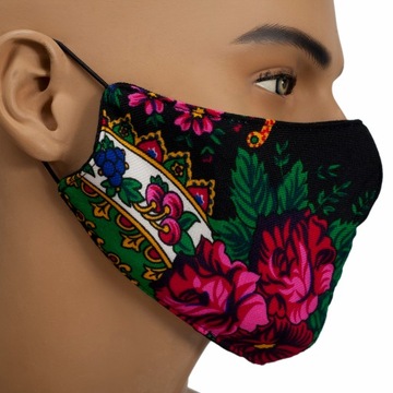 Maseczka maska na twarz streetwear bawełna FOLK