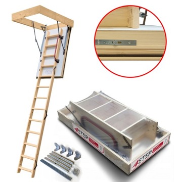 Schody Strychowe NORDIC 87mm 140x70 0,44W Druga Uszczelka Zestaw Montażowy