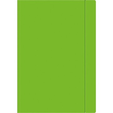 Teczka z gumką A4+ FLUO zielona INTERDRUK