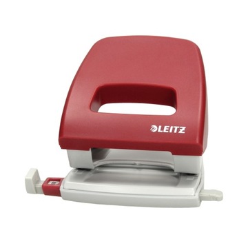 Дырокол Leitz NeXXt большой на 25 листов красной бумаги.
