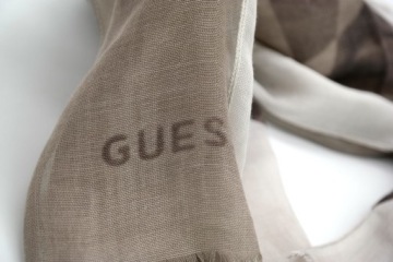 Шарф мужской GUESS коричнево-бежевый в полоску SZGS05