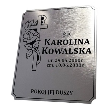 TABLICZKA NAGROBKOWA TABLICA NAGROBNA NA GRÓB