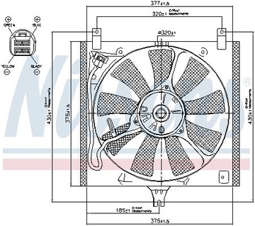 VENTILÁTOR CHLADIČŮ NISSENS 85385