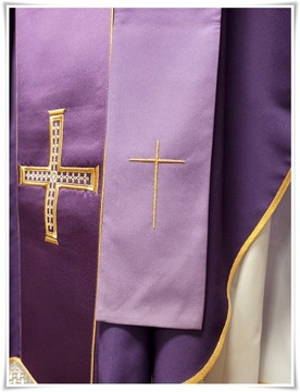 Готическая литургическая риза фиолетовая HA7017-03