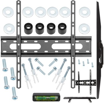 MOCNY UCHWYT TV WIESZAK DO TELEWIZORA LCD PŁASKI CALI VESA ŚCIENNY 32