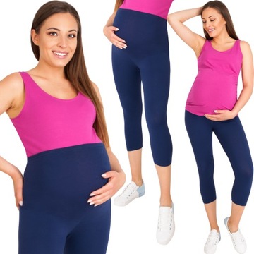 LEGGINSY CIĄŻOWE GETRY Z PANELEM RYBACZKI