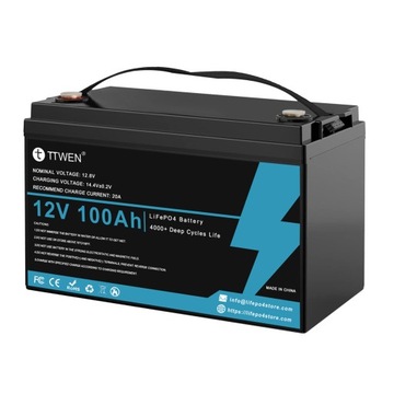 Akumulator LiFePO4 12 V 100 Ah 4000+ cykli Akumulator fosforanowy