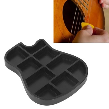 Деревянный держатель для гитары в форме гитары с 9 отделениями.