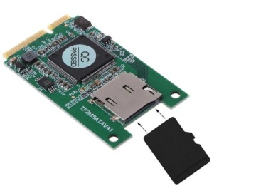Переходник с Micro SD TF на Mini PCI-E mSATA SSD