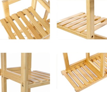 БАМБУКОВАЯ ПОДСТАВКА ДЛЯ ЦВЕТОВ ЦВЕТОЧНЫЕ кашпо РАСТЕНИЯ 7 ПОЛОВИН 103см