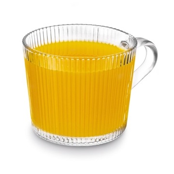 Zestaw SZKLANKI DO KAWY napojów SZKLANY KUBEK do herbaty Z UCHEM 6x400ml