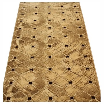 Chodnik do kuchni przedpokoju TRIKO beż Karmel WELTOM szerokość 70 cm