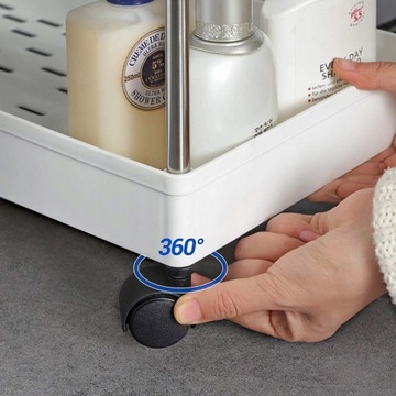 МОБИЛЬНЫЙ ШКАФ НА КОЛЕСАХ ПОЛКА ДЛЯ ВАННОЙ ПОЛКИ