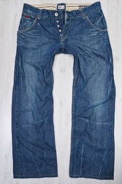 TOMMY HILFIGER RITCH JEANSY spodnie męskie granatowe PREMIUM 36/32 pas 92