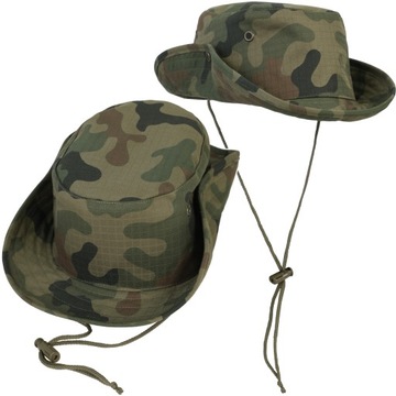 POLSKI KAPELUSZ WOJSKOWY DOMINATOR BUSH BAWEŁNA RIPSTOP WĘDKARSKI WZ.93 L
