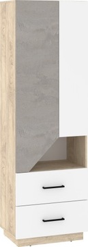meble EPA 18 regał na książki zabawki beton szary