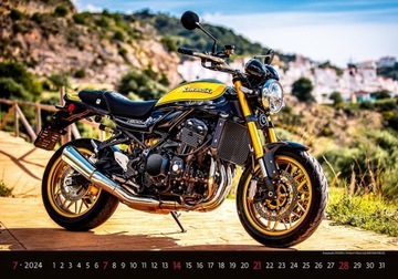 Duży kalendarz MOTORBIKES 2024 MOTOCYKLE MOTORY