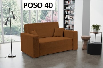 sofa amerykanka 2 osobowa kanapa sztruks na sprężynach z funkcją spania
