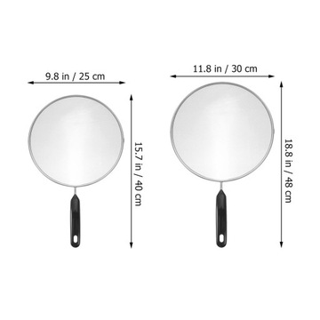 2 шт. МЕТАЛЛИЧЕСКАЯ СКОВОРОДА С ЗАЩИТОЙ ОТ ЖИРОВЫХ БРЫЗГОВ