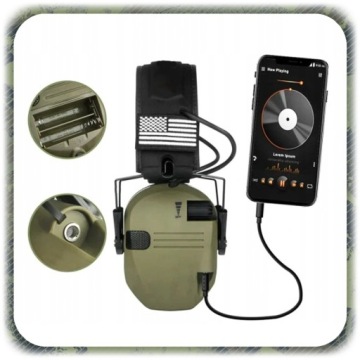 Активные слуховые протекторы SHOOTING EARPHONES PROTECTIVE Активные слуховые протекторы с тактическим уменьшением