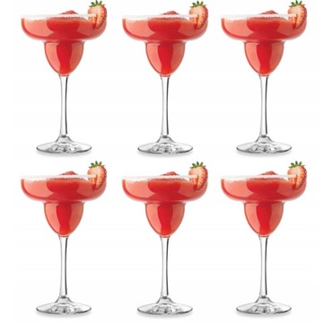 ZESTAW 6 KIELISZKÓW 220 ML MARGARITA DRINK KOKTAJL