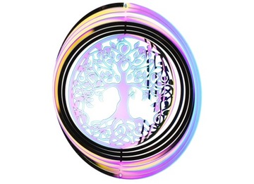 obrotowy dzwonek wietrzny wiatrak Wind Spinner 3D