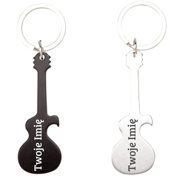 Brelok grawer otwieracz gitara TWOJE IMIĘ PREZENT