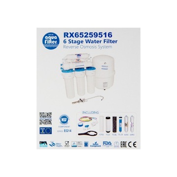 Фильтр для воды RO6 обратного осмоса Aquafilter TFC-75F