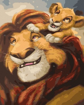 Malowanie Po Numerach Zestaw Simba 40x50