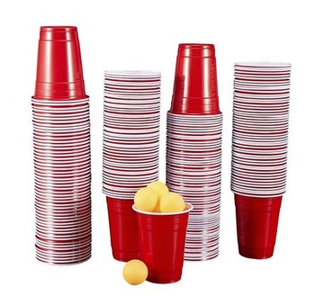 Kubki PS Party czerwone amerykańskie 473ml 50szt